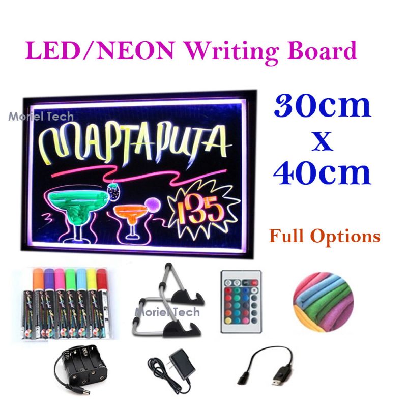 LED Writing board 40 x 30 cm